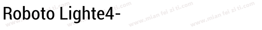 Roboto Lighte4字体转换
